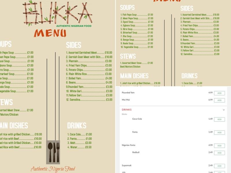 Bukka Kitchen Menu