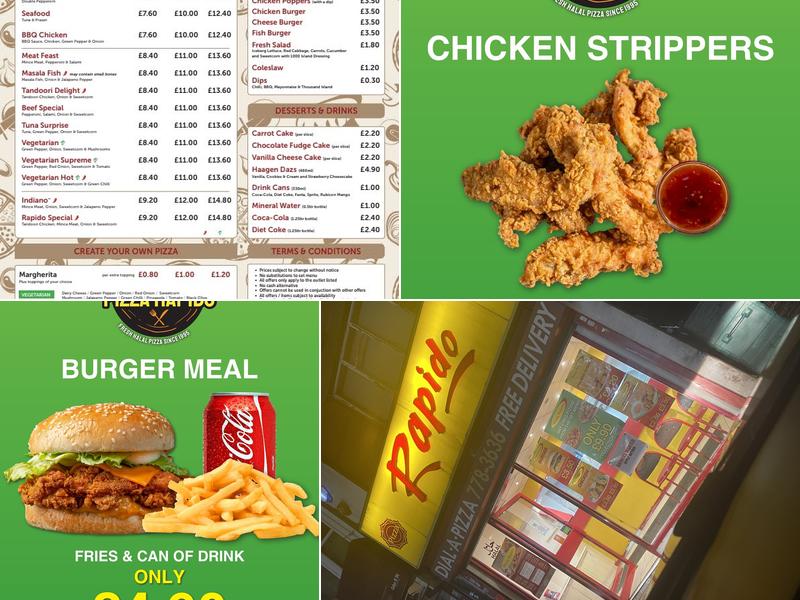 Pizza Rapido Menu