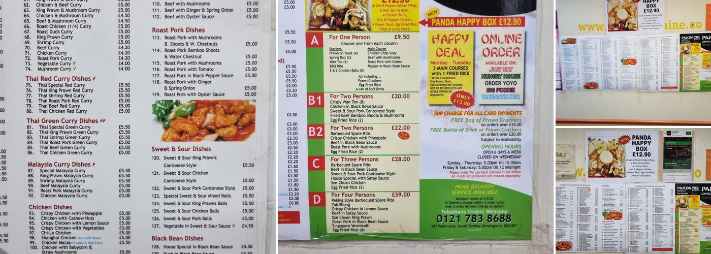 Panda Express Birmingham Menu