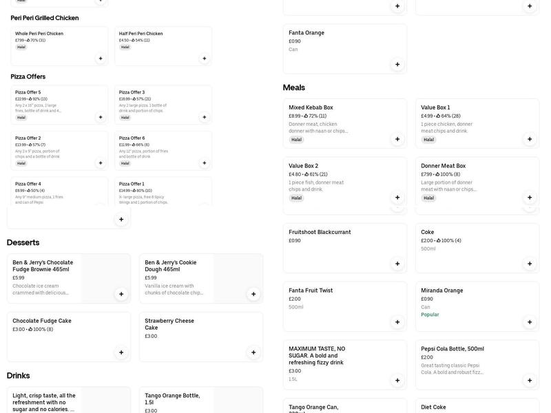 Fish King Kebab House Menu