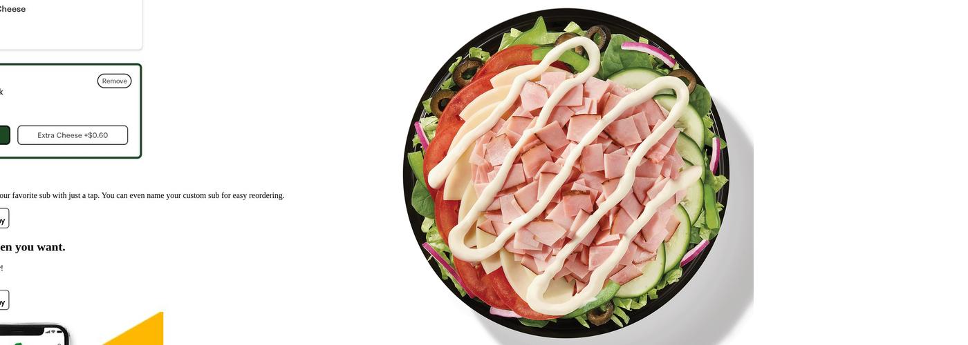 Subway Menu