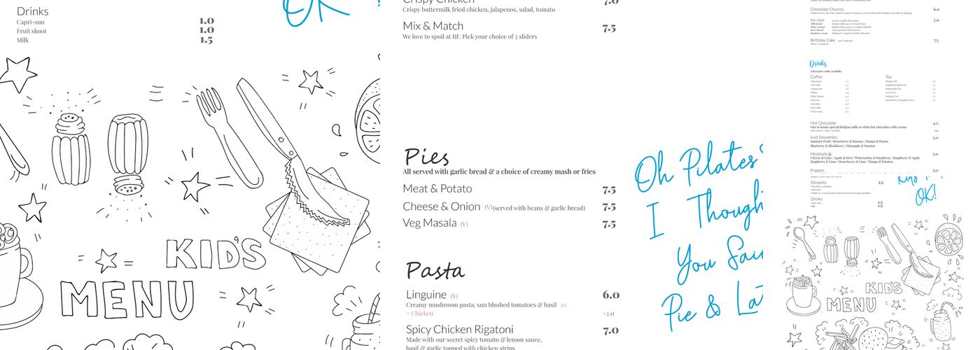 RF Cafe & Patisserie Menu