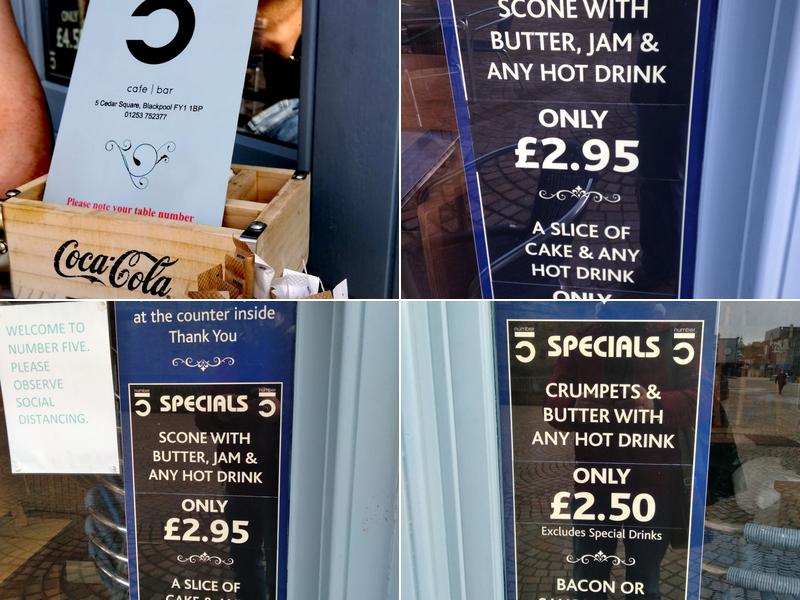 Café Number Five • Cedar Square Menu