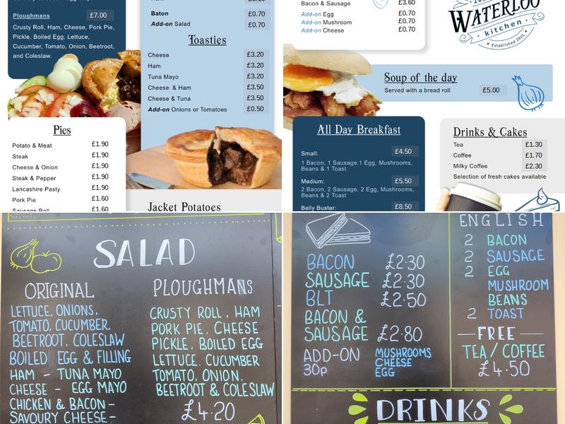 103 Waterloo Kitchen Menu