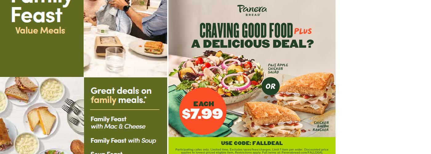 Panera Bread Menu