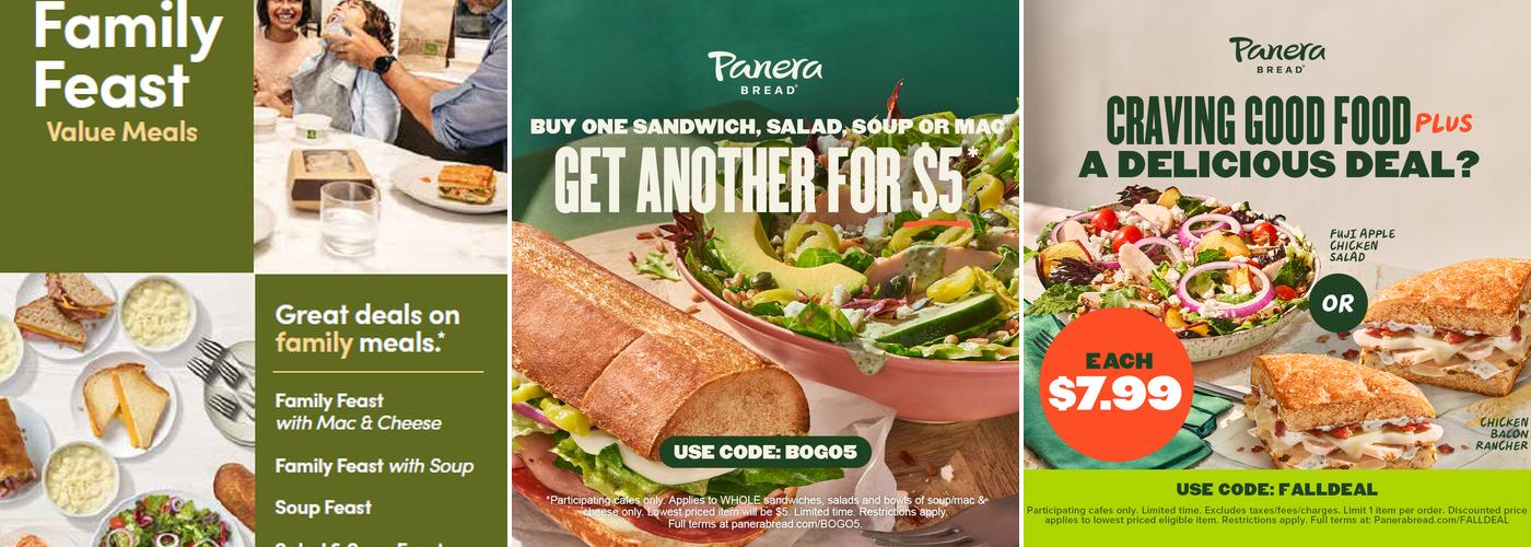 Panera Bread Menu