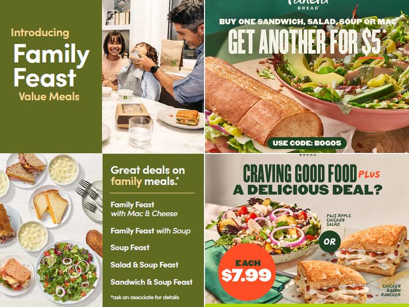 Panera Bread Menu