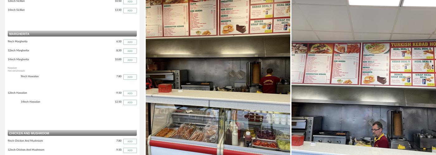 Turkish Kebab House Menu