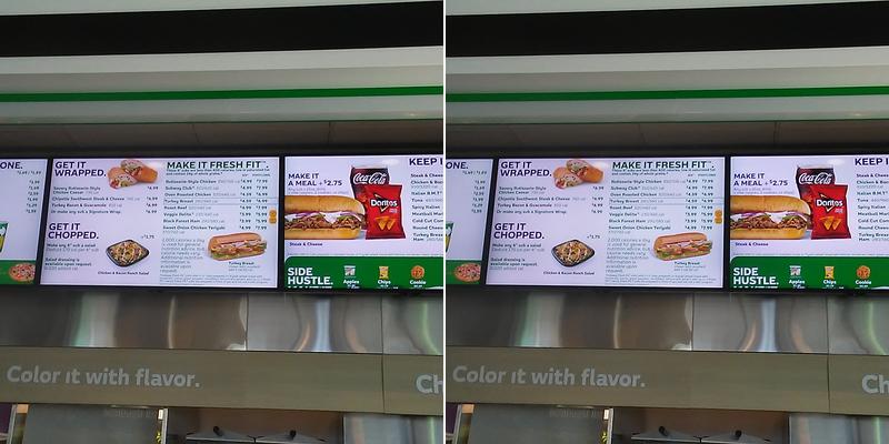 Subway Menu