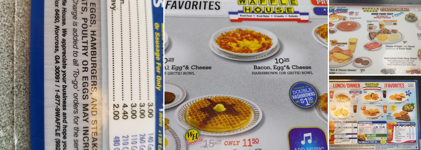 Waffle House Menu