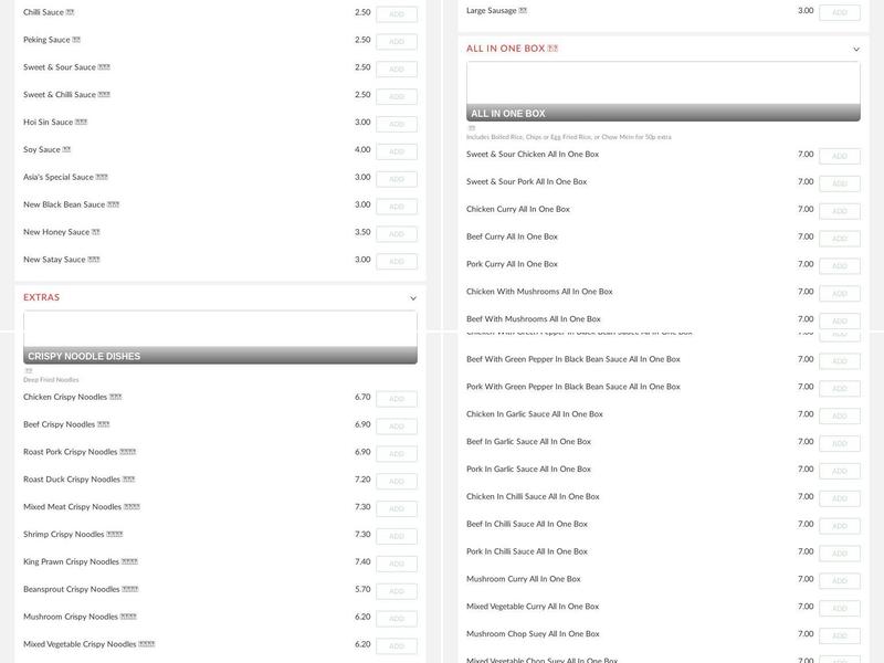 GOOD TASTE Chinese Takeaway Menu