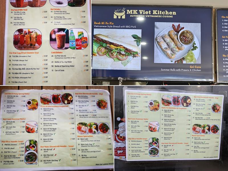 MK Viet Kitchen Menu