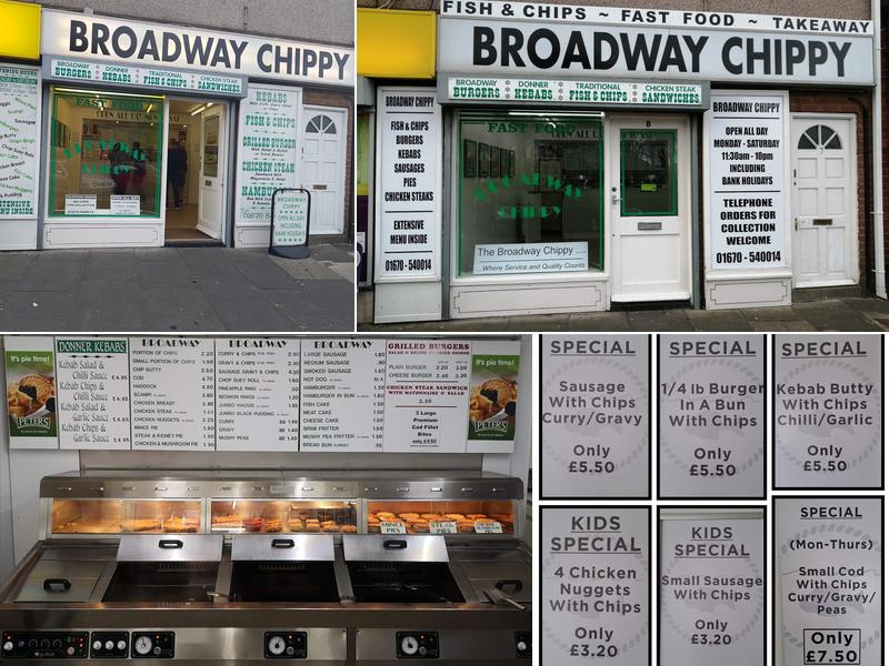 Broadway Chippy Menu