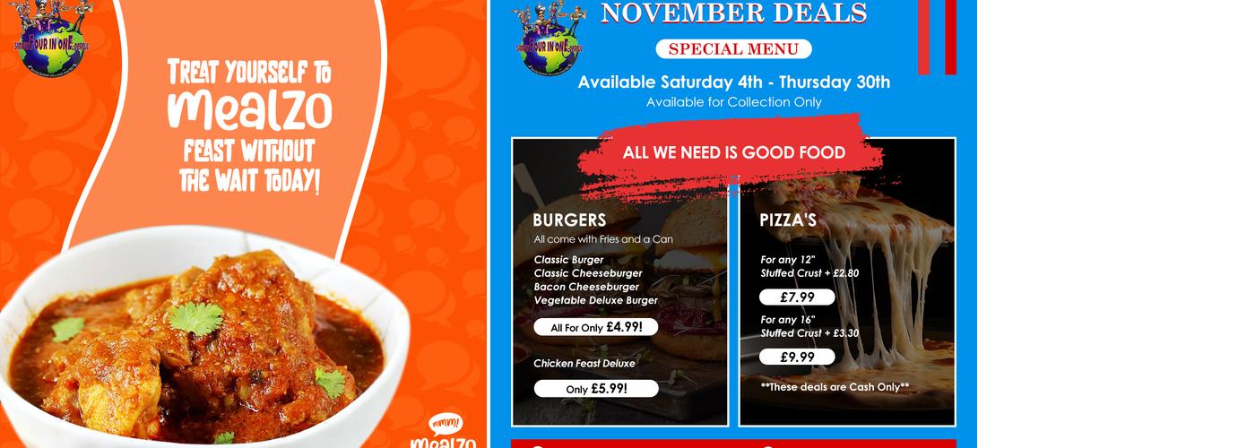 Four In One - Bo'ness Menu