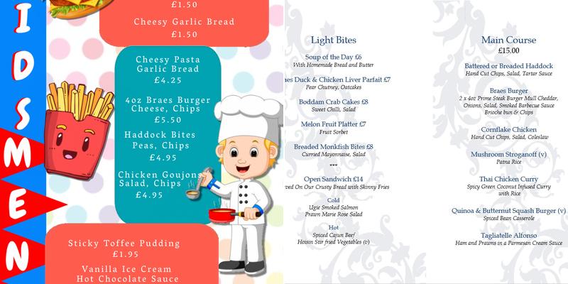 Buchan Braes Bar & Lounge Menu