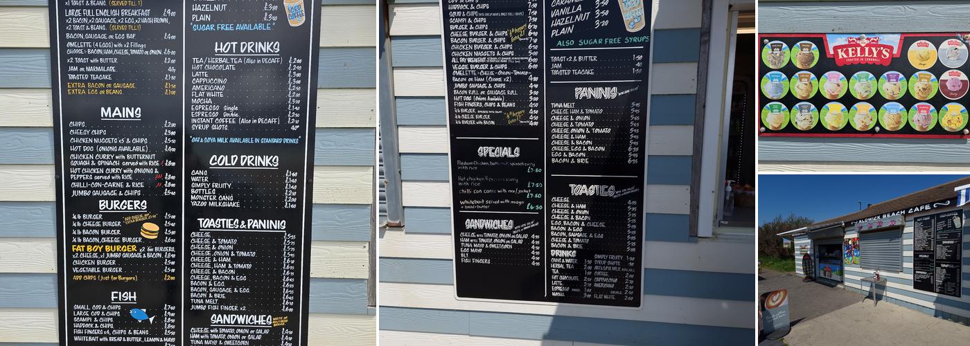 Aldwick Beach Cafe Menu