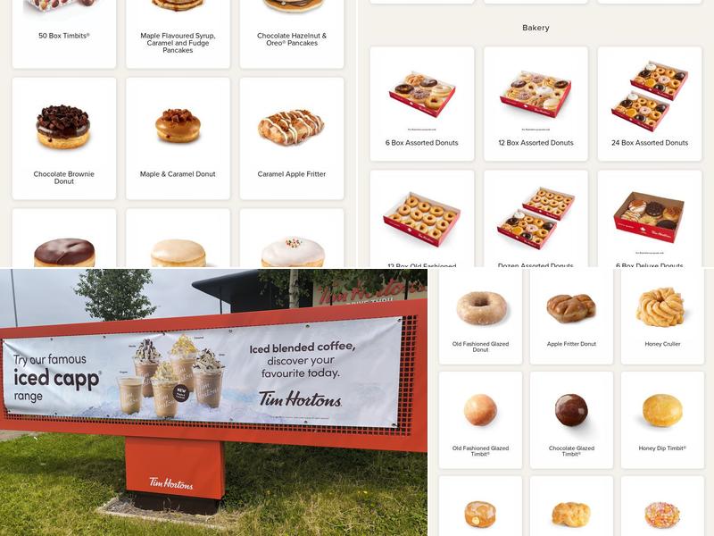 Tim Hortons Menu