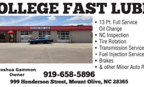College Fast Lube