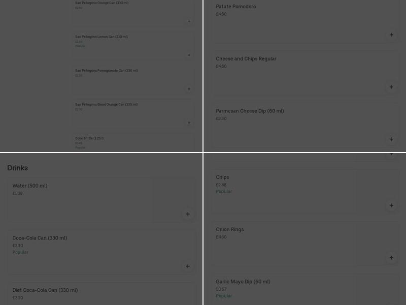 Sicilia Mia Takeaway Menu