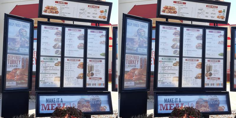 Arby's Menu