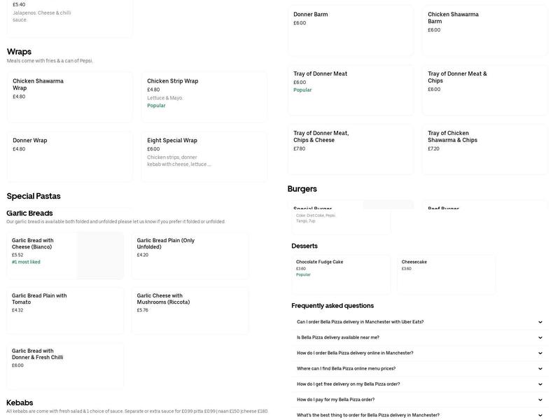 Bombay Masala Bolton Menu