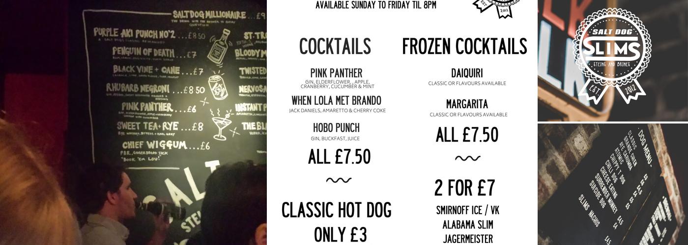 Salt Dog Slim's Menu