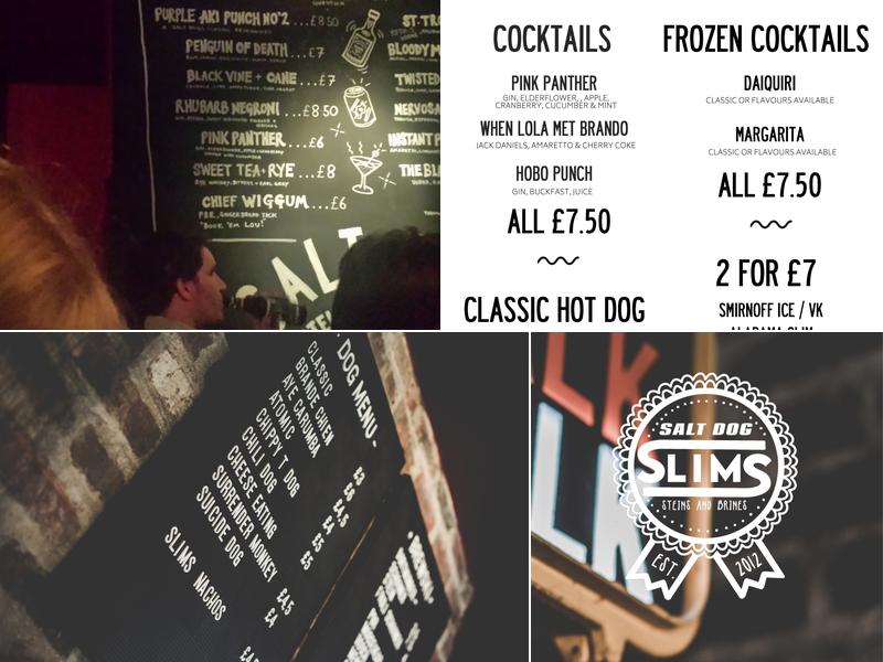 Salt Dog Slim's Menu