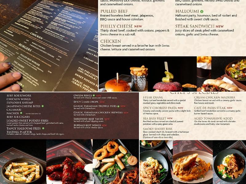 Toro's Steakhouse Liverpool Menu