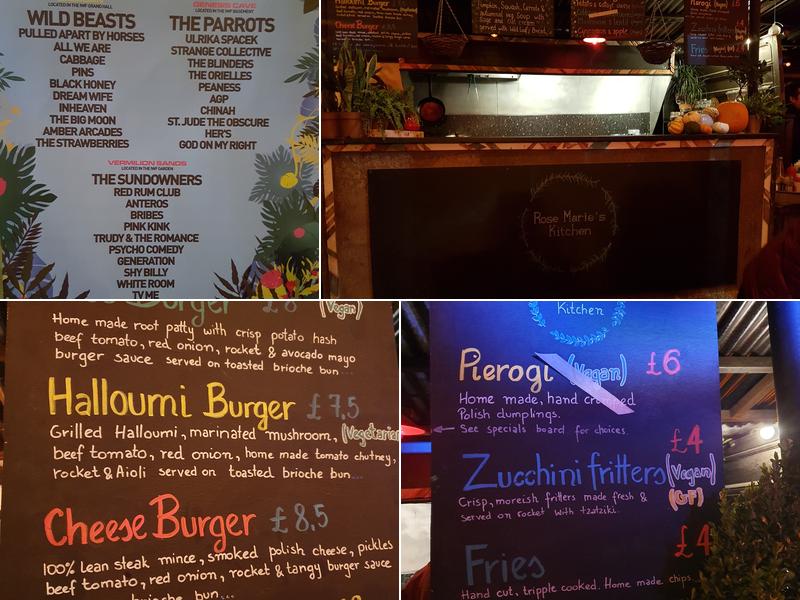 Kazimier Garden Menu