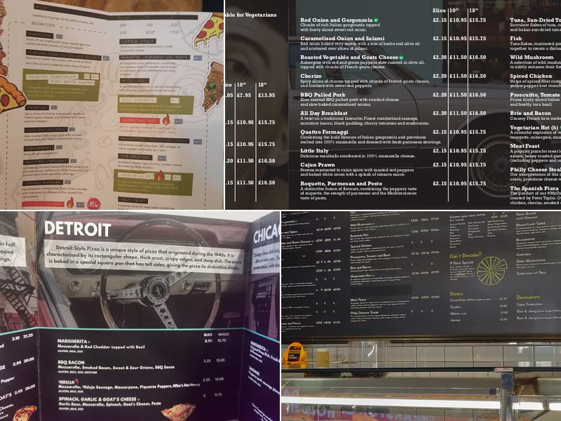 American Pizza Slice Menu