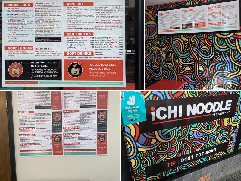 Ichi Noodle Restaurant Menu