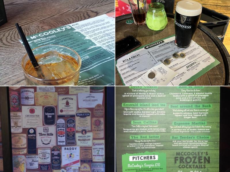 McCooley's Concert Square Menu