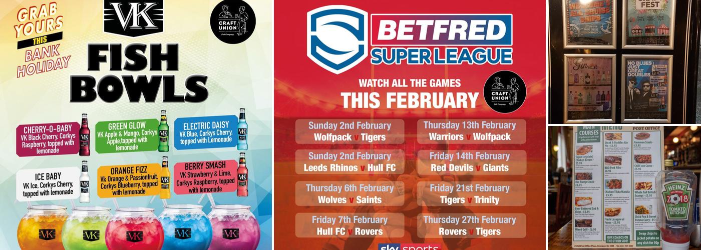 The Old Post Office Liverpool Menu