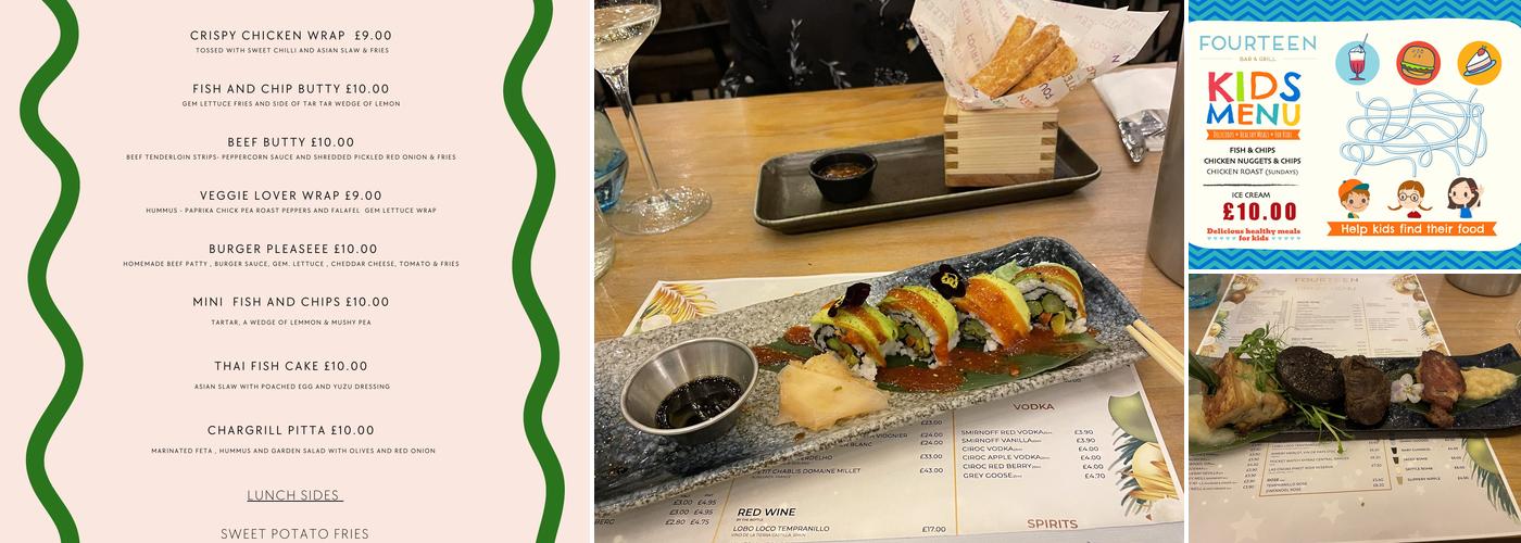 14 Bar & Grill Menu