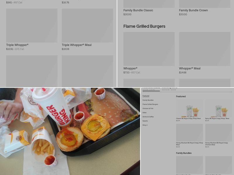 Burger King Menu