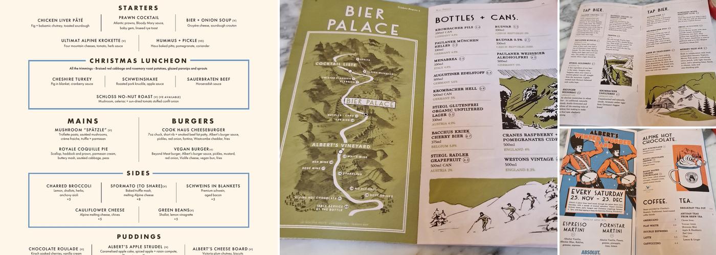 Albert's Schloss - Liverpool Menu