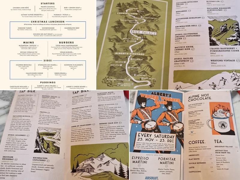 Albert's Schloss - Liverpool Menu