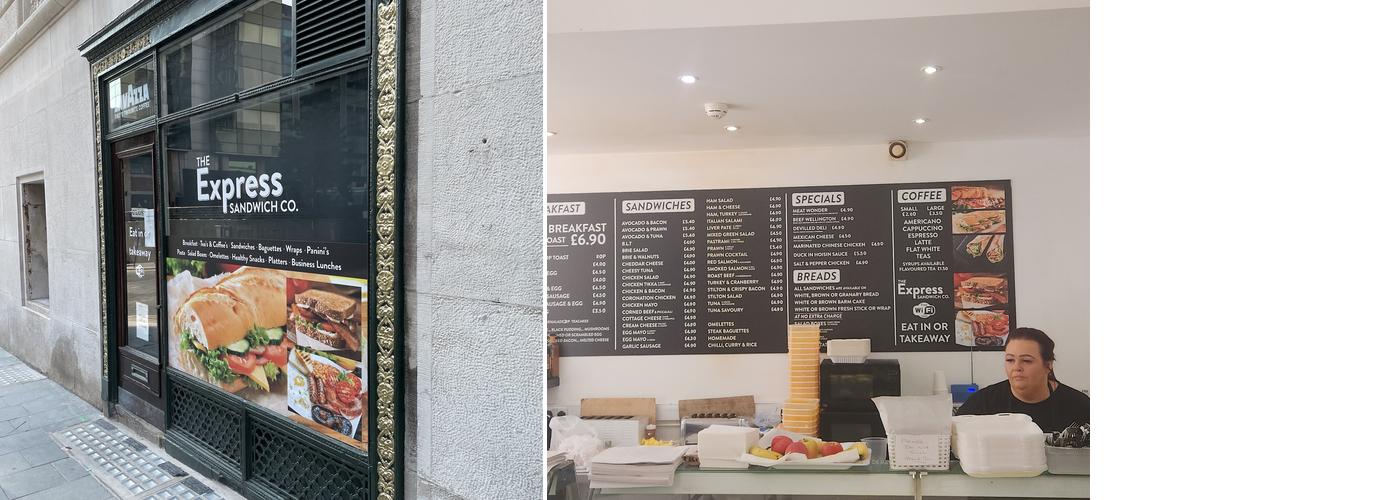 The Express Sandwich Co. Menu