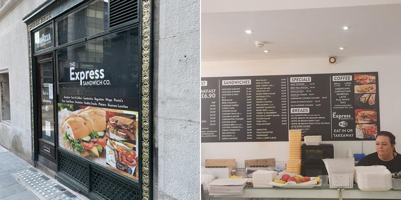 The Express Sandwich Co. Menu