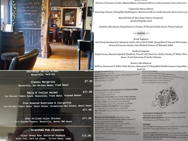 Grantham Arms Menu