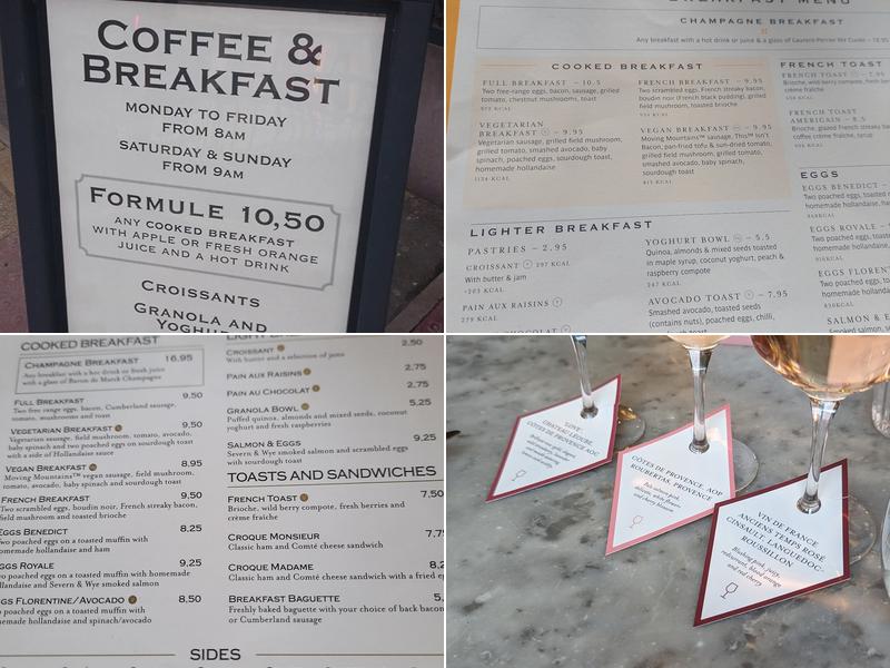 Côte Bournemouth Menu