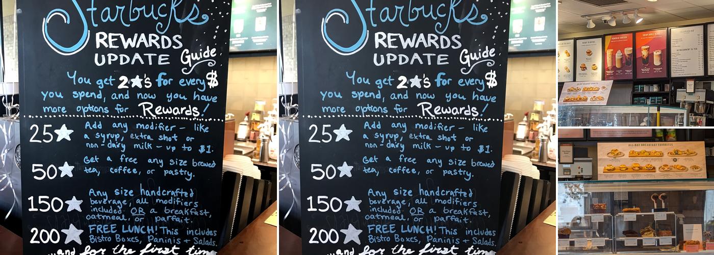 Starbucks Coffee Company Menu