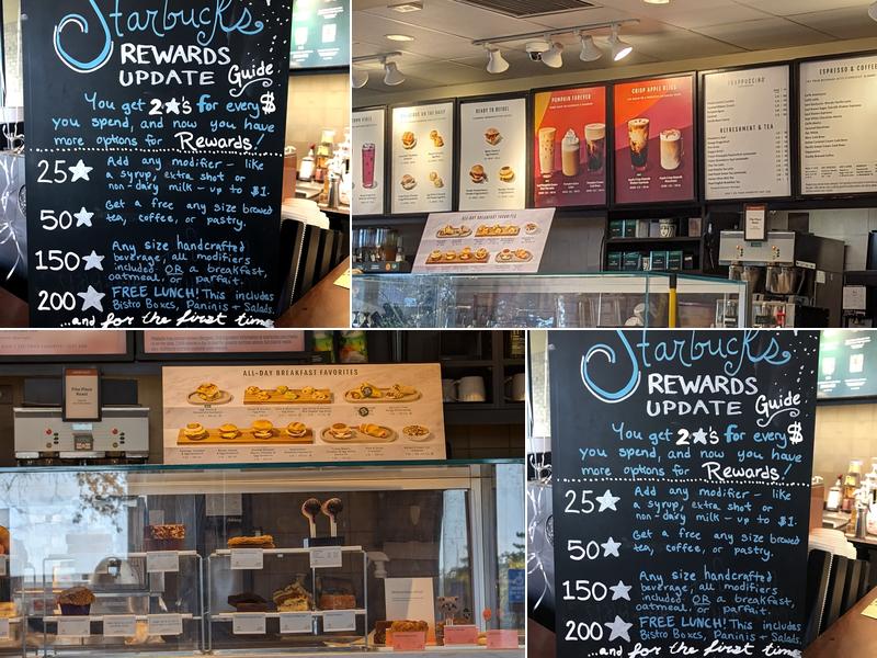 Starbucks Coffee Company Menu