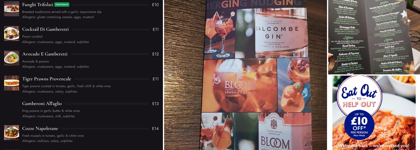 Ristorante Barolo Menu