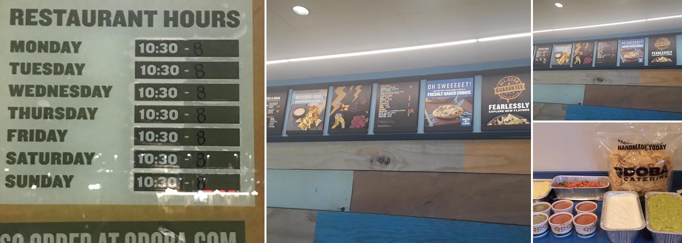 QDOBA Mexican Eats Menu