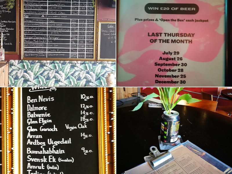 The Record Café Menu