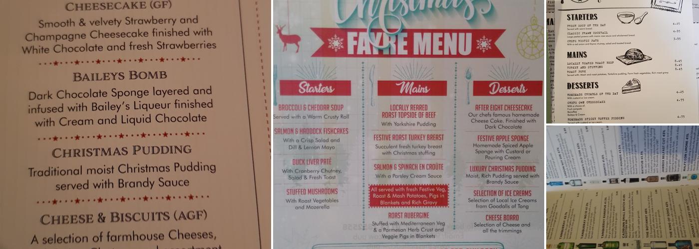 The Spotted Cow Menu