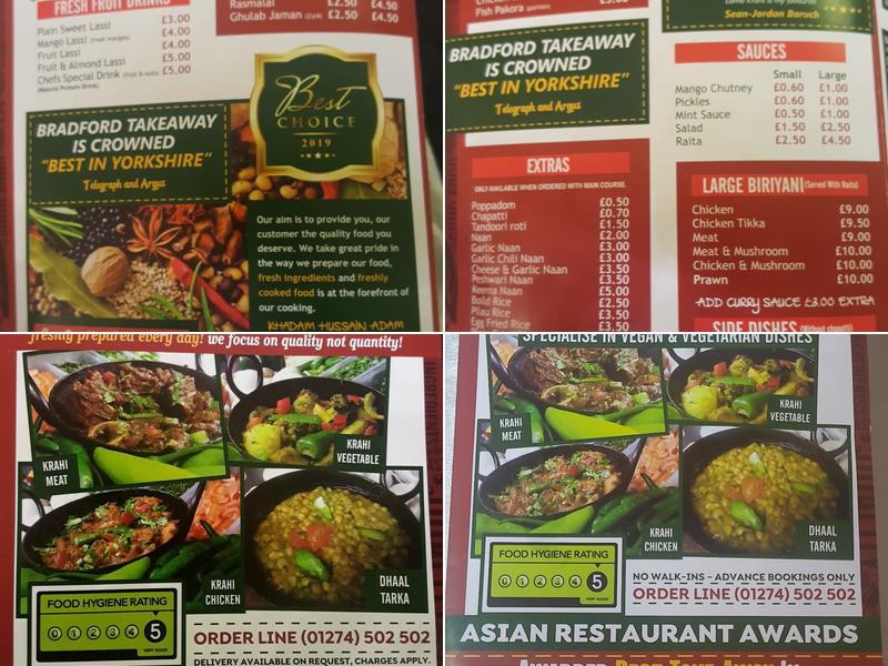 Krahi & Handi Masters Menu