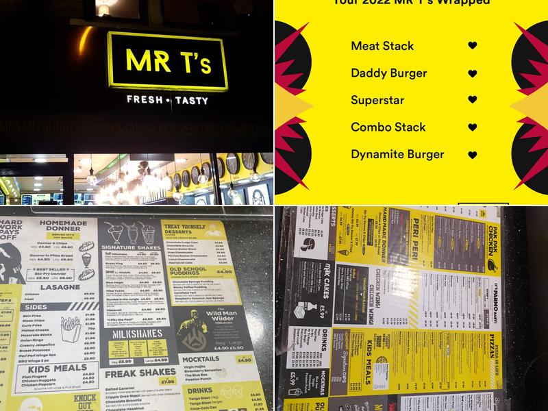 Mr T's Bradford Menu