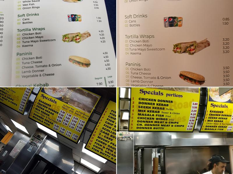 Leeds Road Fisheries Menu